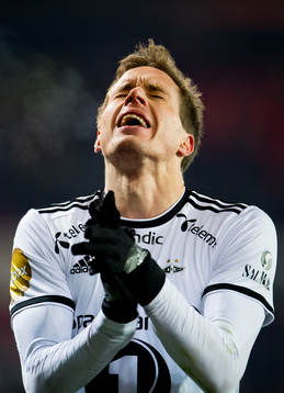 Anders Konradsen of Rosenborg reacts