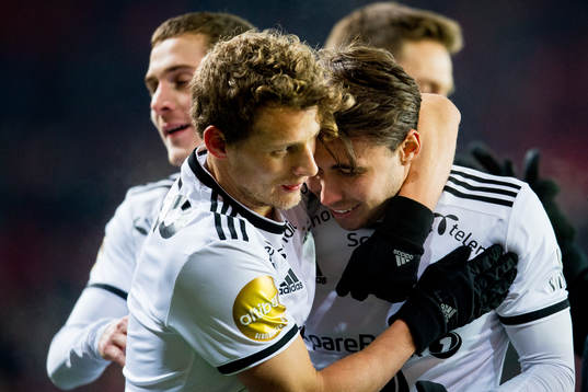 Vegar Eggen Hedenstad and Anders Trondsen of Rosenborg