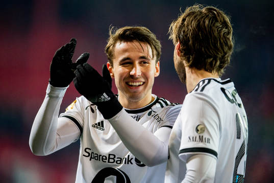 Anders Trondsen of Rosenborg celebrates