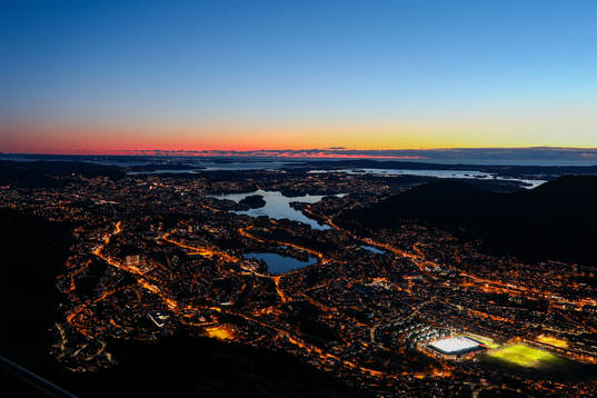 General view of Bergen and Brann stadion
