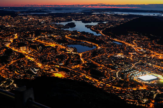 General view of Bergen and Brann stadion