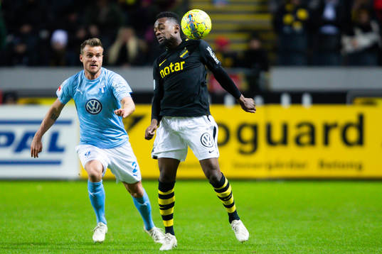 s Heradi Rashidi och Malmö FFs Eric Larsson