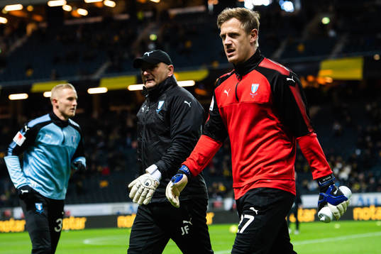 Malmö FFs målvakt Johan Dahlin