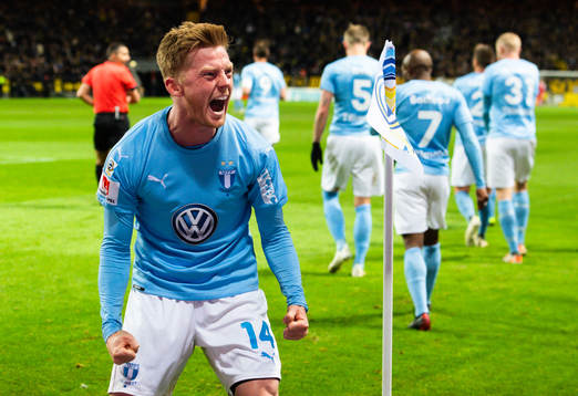 Malmö FFs Anders Christiansen jublar