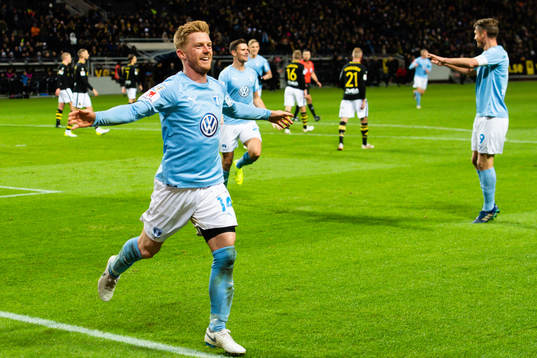 Malmö FFs Anders Christiansen jublar
