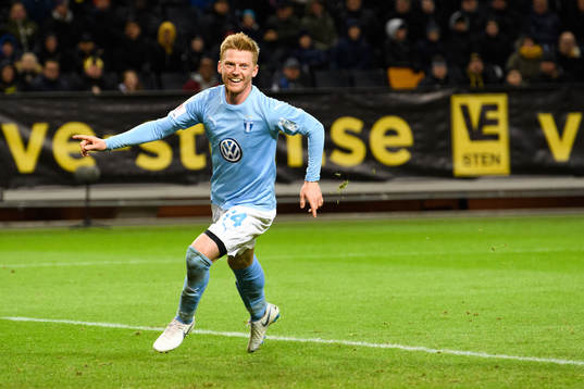 Malmö FFs Anders Christiansen jublar