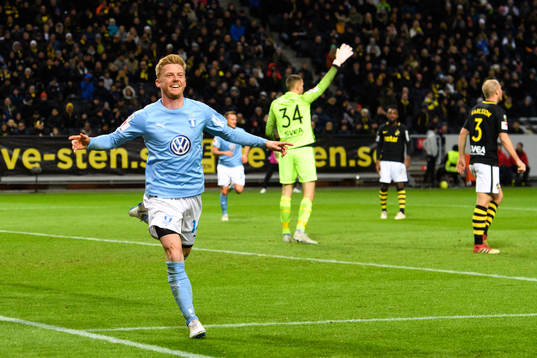 Malmö FFs Anders Christiansen jublar