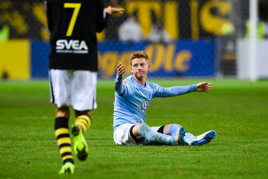 Malmö FFs Anders Christiansen deppar
