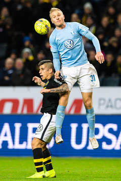 s Nicolas Stefanelli och Malmö FFs Franz Brorsson