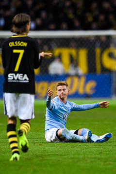 Malmö FFs Anders Christiansen deppar