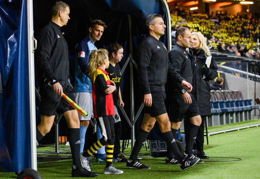 Malmö FFs Markus Rosenberg före  fotbollsmatchen i