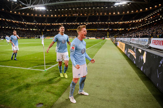 Malmö FFs Anders Christiansen jublar