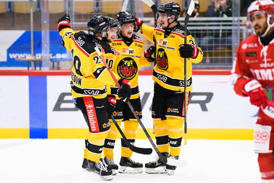 Luleås spelare jublar