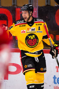 Luleås Johan Harju jublar