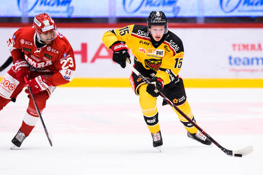 Timrås Jeremy Boyce och Luleås Carl Mattsson