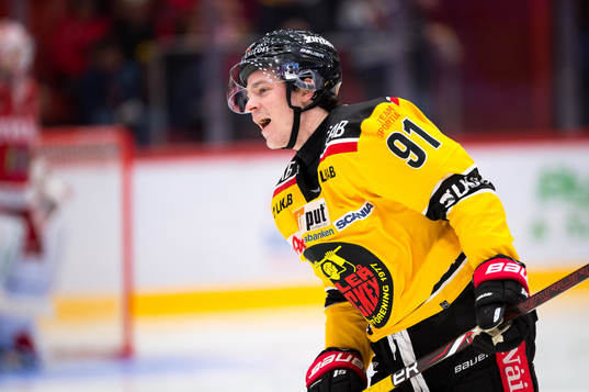 Luleås Austin Farley jublar