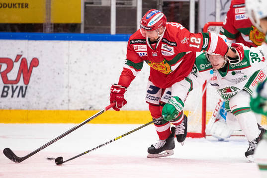 Moras Kevin Gagné och Rögles Erik Andersson