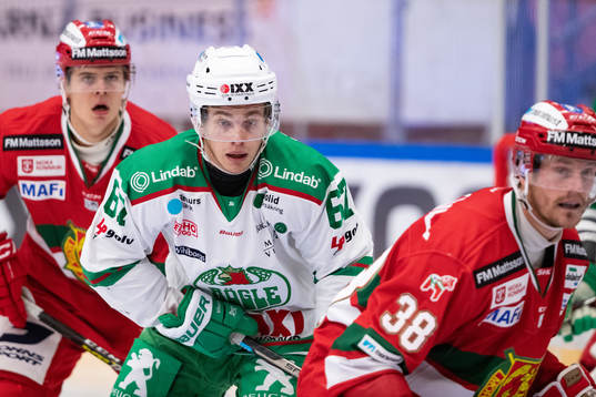 Rögles Leon Bristedt och Moras Erlend Lesund och Moras