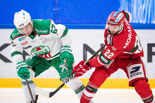 Rögles Leon Bristedt och Moras Matt Bailey