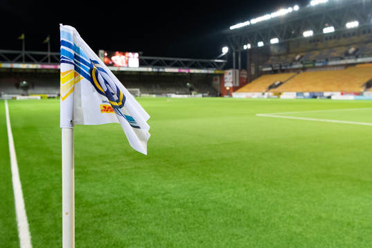 Hörnflagga med Allsvenskans logga