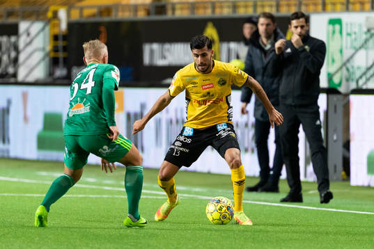 Elfsborgs Rami Kaib och Dalkurds Simon Strand