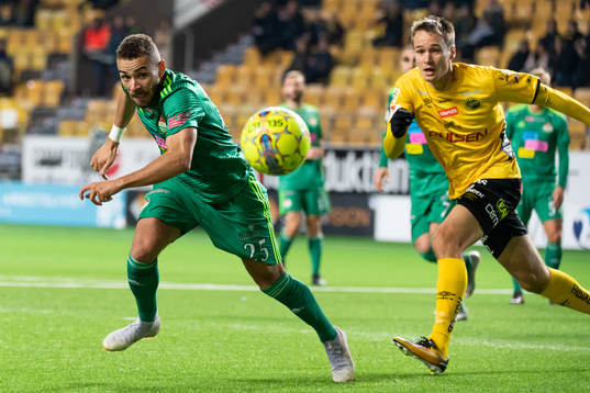 Dalkurds Malkolm Moenza och Elfsborgs Viktor Prodell