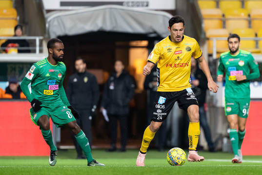 Elfsborgs Stefan Ishizaki och Dalkurds Ammar Ahmed