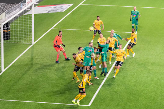 Kamp vid hörna i Elfsborgs straffområde