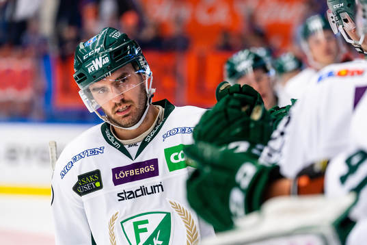 Färjestads Martin Johansson jublar