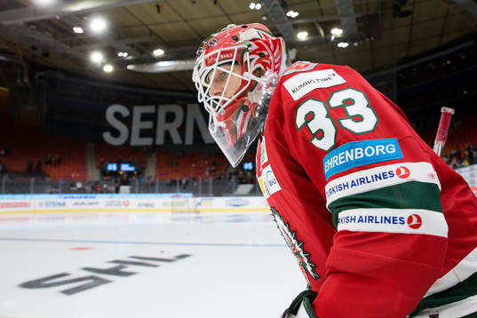 Frölundas målvakt Johan Mattsson