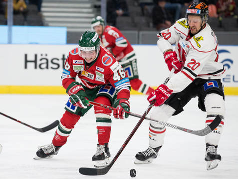 Frölundas Oliwer Fjällström och Örebros Marcus Weinstock