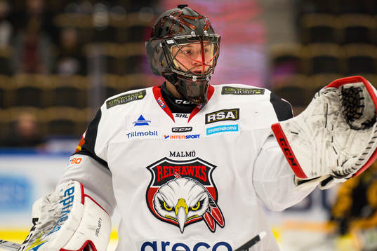 Malmö Redhawks målvakt Oscar Alsenfelt