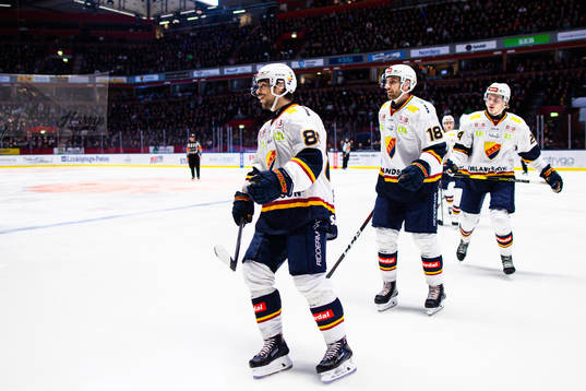 Djurgårdens spelare jublar