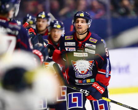Linköpings Mattias Bäckman jublar