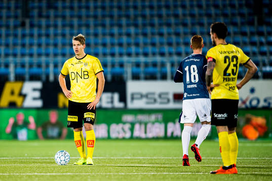 Thomas Lehne Olsen of Lillestrøm looks dejected