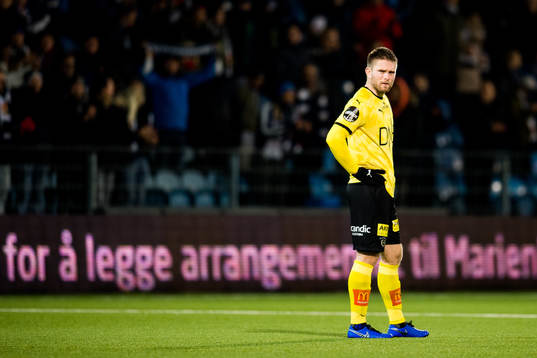 Marius Amundsen of Lillestrøm looks dejected