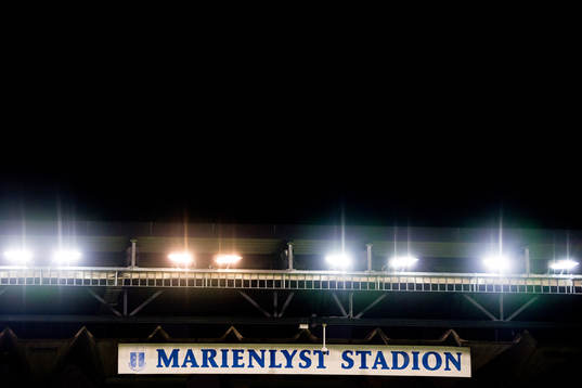 Floodlights at Marienlyst stadion