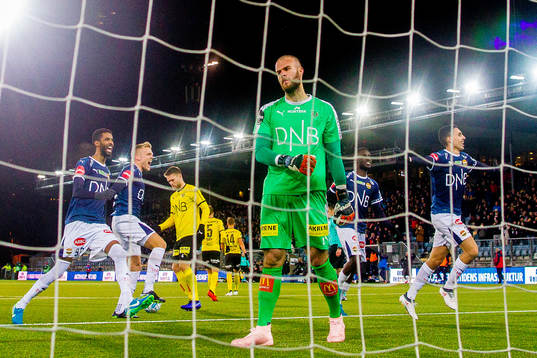 Goalkeeper Marko Maric of Lillestrøm looks dejected