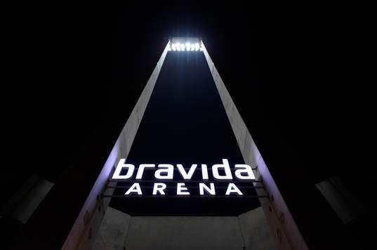 Exteriör av Bravida Arena