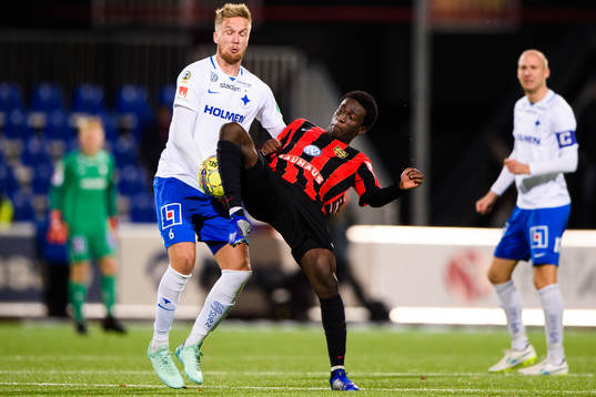 Norrköpings Kasper Larsen och Brommapojkarnas Jack Lahne
