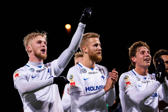 Norrköpings spelare jublar