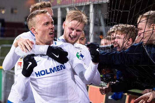 Norrköpings Gudmundur Thorarinsson jublar