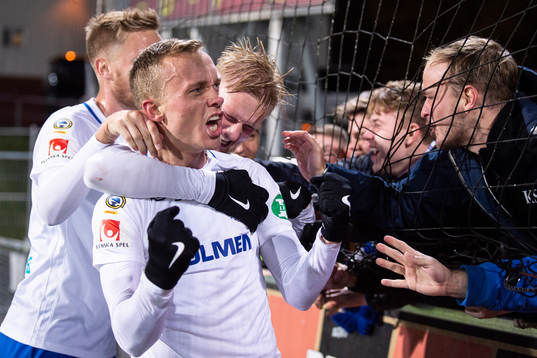 Norrköpings Gudmundur Thorarinsson jublar