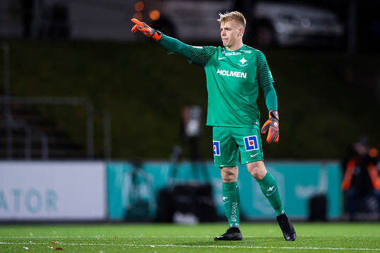 Norrköpings målvakt Isak Pettersson