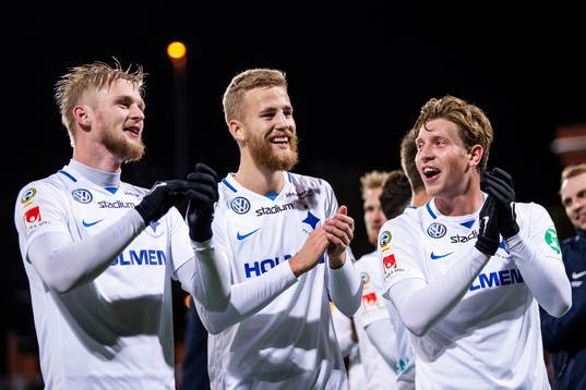 Norrköpings spelare jublar