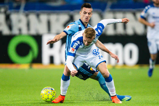 Djurgårdens Haris Radetinac och IFK Göteborgs Sebastian