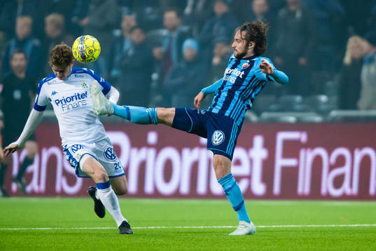 Djurgårdens Kevin Walker och IFK Göteborgs Victor