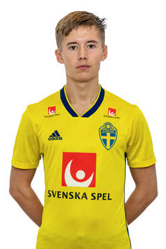 Lucas Lindfors i Sveriges P19-landslag i futsal