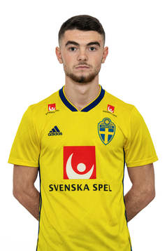 Granit Berisha i Sveriges P19-landslag i futsal