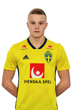 David Eriksson i Sveriges P19-landslag i futsal